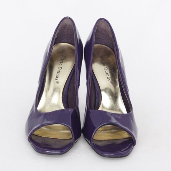 Pierre Dumas Purple Patent Leather Branda 2 Heels, Size 6.5 - Picture 3 of 8